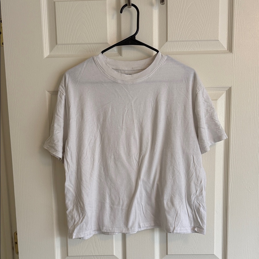 Abercrombie & Fitch White Crew Neck Tee